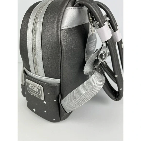 NWT DISNEY WORLD PARKS LOUNGEFLY BACKPACK MANDALORIAN GROGU STARWARS GLOW A60 - Picture 7 of 9